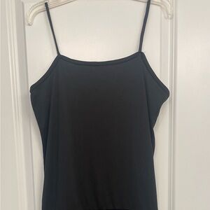 Vintage Black Lace Slip Dress